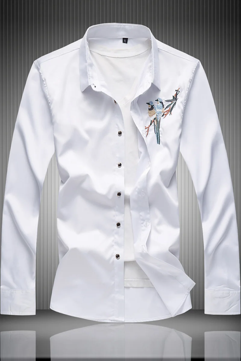 Men Shirts Oversize New Arrivals Slim Fit Male Shirt Solid Long Sleeve British Style Cotton Embroidery Men's Business Shirt 7XL
Men Shirts Oversize New Arrivals Slim Fit Male Shirt Solid Long Sleeve British Style Cotton Embroidery Men's Business Shirt 7XL