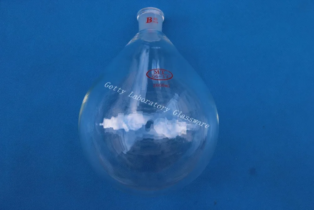 2000ml (2L) Recovery Flask, Rotary Evaporator Flask, heavy wall,24/29 joint, Borosilicate Glass 3.3 Material
2000ml (2L) Recovery Flask, Rotary Evaporator Flask, heavy wall,24/29 joint, Borosilicate Glass 3.3 Material