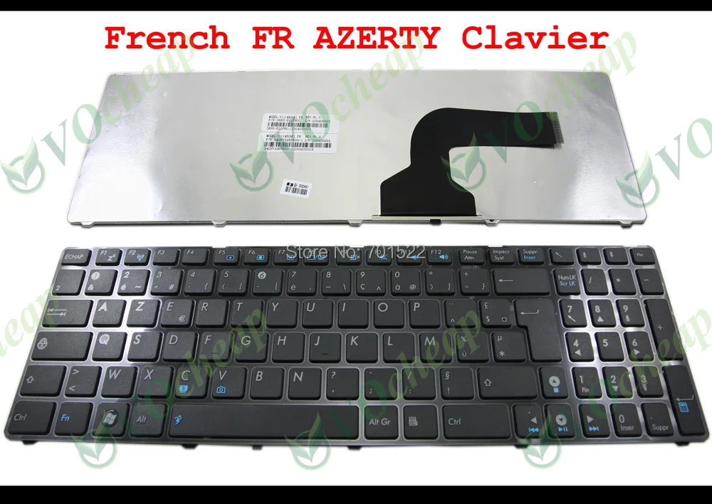 New Laptop keyboard for Asus G60 K52 G51 G53 N61 U50 X61 G60J G60V G60VX with FRAME Black French FR AZERTY Clavier V111462AK1
New Laptop keyboard for Asus G60 K52 G51 G53 N61 U50 X61 G60J G60V G60VX with FRAME Black French FR AZERTY Clavier V111462AK1