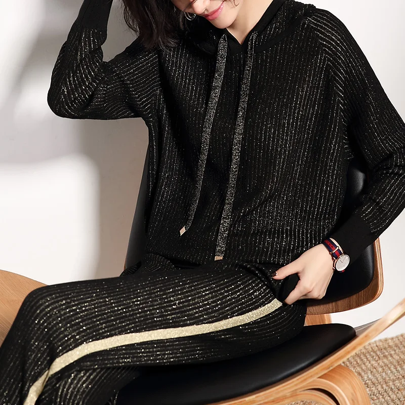 2020 New Limited Full Hooded Drawstring Spring Woman Suit Fashion Casual Comfort Hoodie + Knit Two-piece Pullover Length
2020 New Limited Full Hooded Drawstring Spring Woman Suit Fashion Casual Comfort Hoodie + Knit Two-piece Pullover Length