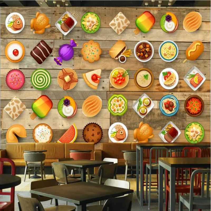 Home Improvement Decorative Painting Wallpaper for Wall Living Room 3d Dessert Shop Coffee House Wood Board Restaurant Wallpaper
Home Improvement Decorative Painting Wallpaper for Wall Living Room 3d Dessert Shop Coffee House Wood Board Restaurant Wallpaper