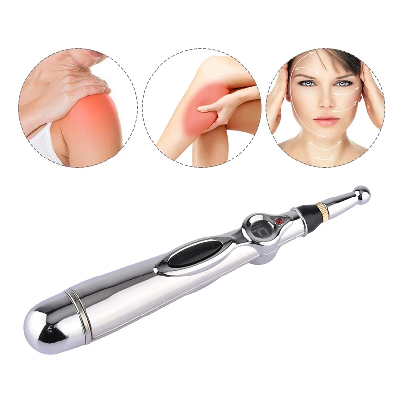 Electric Acupuncture Pen Current Pulse Acupoint Massage Pen Therapy Pain Relaxation Relieves Muscle Soreness Tool Health Care
Electric Acupuncture Pen Current Pulse Acupoint Massage Pen Therapy Pain Relaxation Relieves Muscle Soreness Tool Health Care