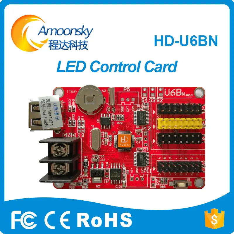 HD-U6B hd-u6bn USB-Disk Huidu LED Control Card P10 single dual color led unit module Controller with 3 HUB12 huidu controller
HD-U6B hd-u6bn USB-Disk Huidu LED Control Card P10 single dual color led unit module Controller with 3 HUB12 huidu controller