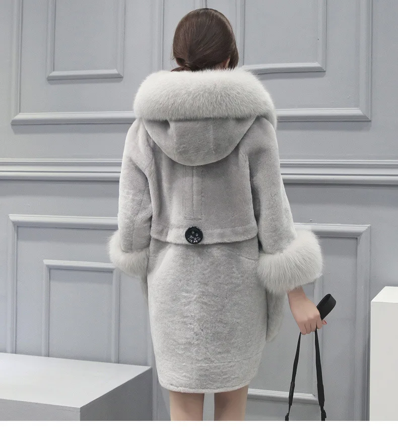 Женское зимнее пальто Clobee 2020 из искусственного меха Женская куртка средней длины