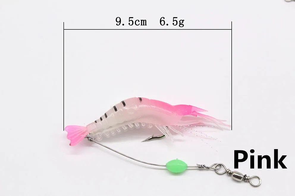 Fishing lure 6pcs 9.5cm 6.5g isca Artificial Fake Shrimp Bait with hook Silicon Soft lures fly fishing tackle pesca
Fishing lure 6pcs 9.5cm 6.5g isca Artificial Fake Shrimp Bait with hook Silicon Soft lures fly fishing tackle pesca