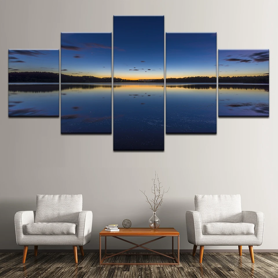 Canvas Painting landscape tranquil blue lake at morning 5 Pieces Wall Art Painting Modular Wallpapers Poster Print Home Decor
Canvas Painting landscape tranquil blue lake at morning 5 Pieces Wall Art Painting Modular Wallpapers Poster Print Home Decor