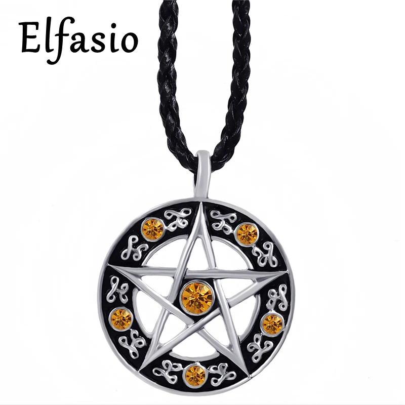 Mens Boys Orange CZs Pentacle Pentagram Star Pewter Pendant Necklace Jewelry LP207O
Mens Boys Orange CZs Pentacle Pentagram Star Pewter Pendant Necklace Jewelry LP207O