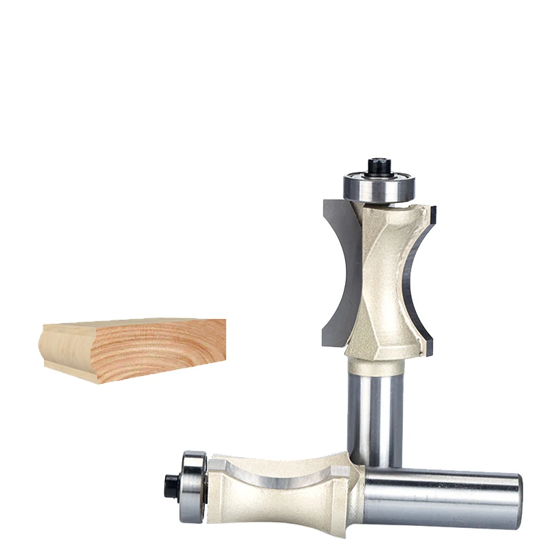 HUHAO 1pc 1/2 Inch Shank Half Round Bit 2 Flute Endmill Router Bits for Wood With Bearing Woodworking Tool Milling Cutter
HUHAO 1pc 1/2 Inch Shank Half Round Bit 2 Flute Endmill Router Bits for Wood With Bearing Woodworking Tool Milling Cutter