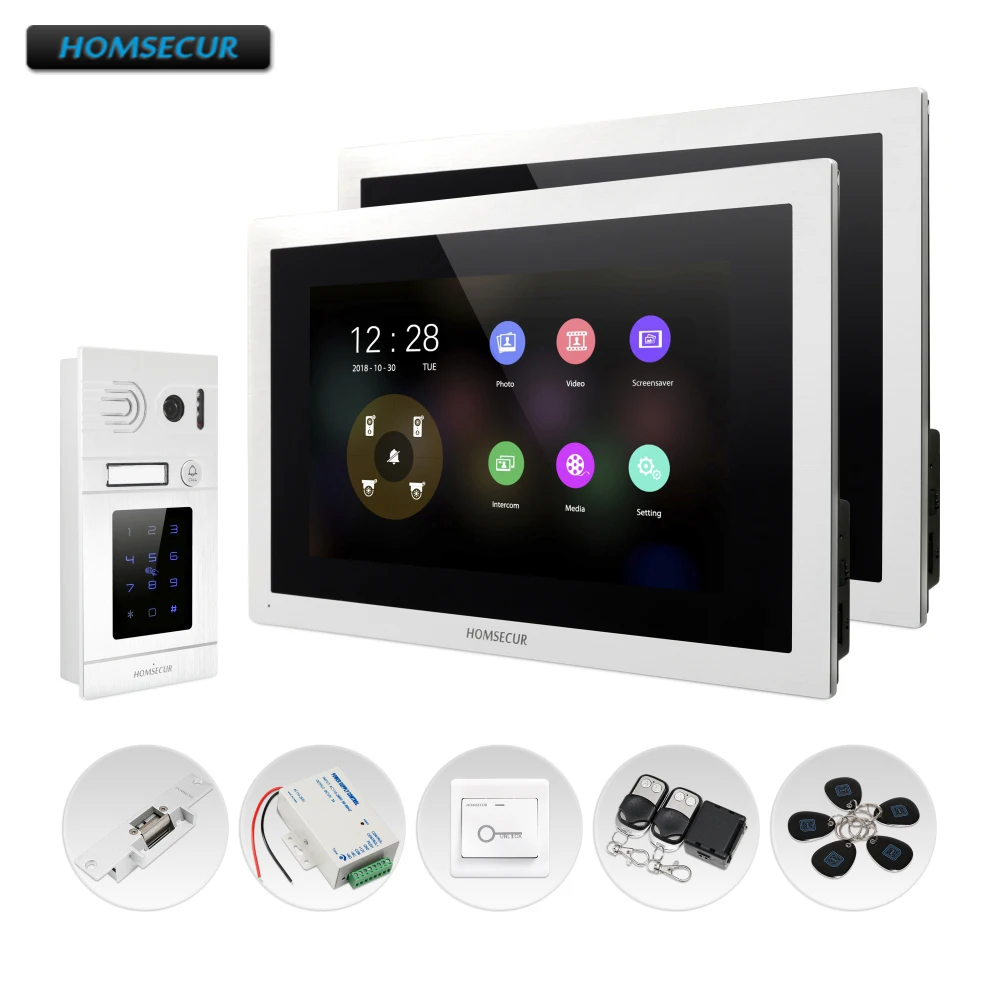 HOMSECUR 4 Wire AHD Video Door Entry Phone Call System with Password/Card Camera BC071HD-S+BM114HD-S
HOMSECUR 4 Wire AHD Video Door Entry Phone Call System with Password/Card Camera BC071HD-S+BM114HD-S