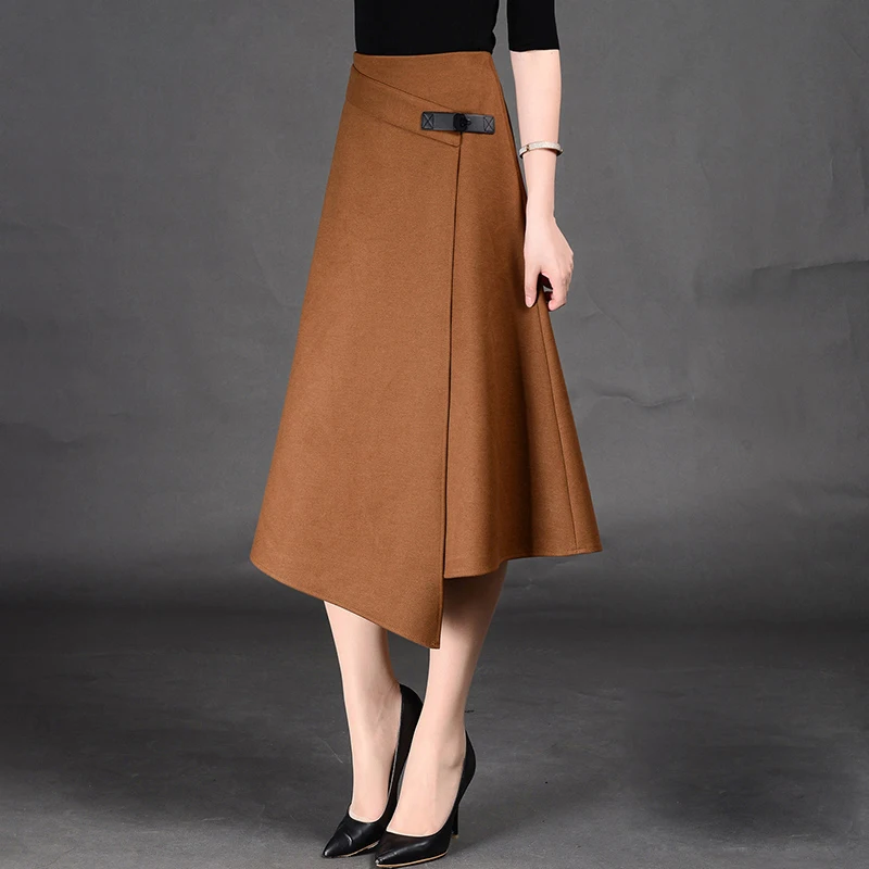 Woman Spring Plus Size Empire Solid Mid-calf 30% Wool A-line Skirts Female Autumn Winter Oversized Irregular Cotton Slim Skirt
Woman Spring Plus Size Empire Solid Mid-calf 30% Wool A-line Skirts Female Autumn Winter Oversized Irregular Cotton Slim Skirt