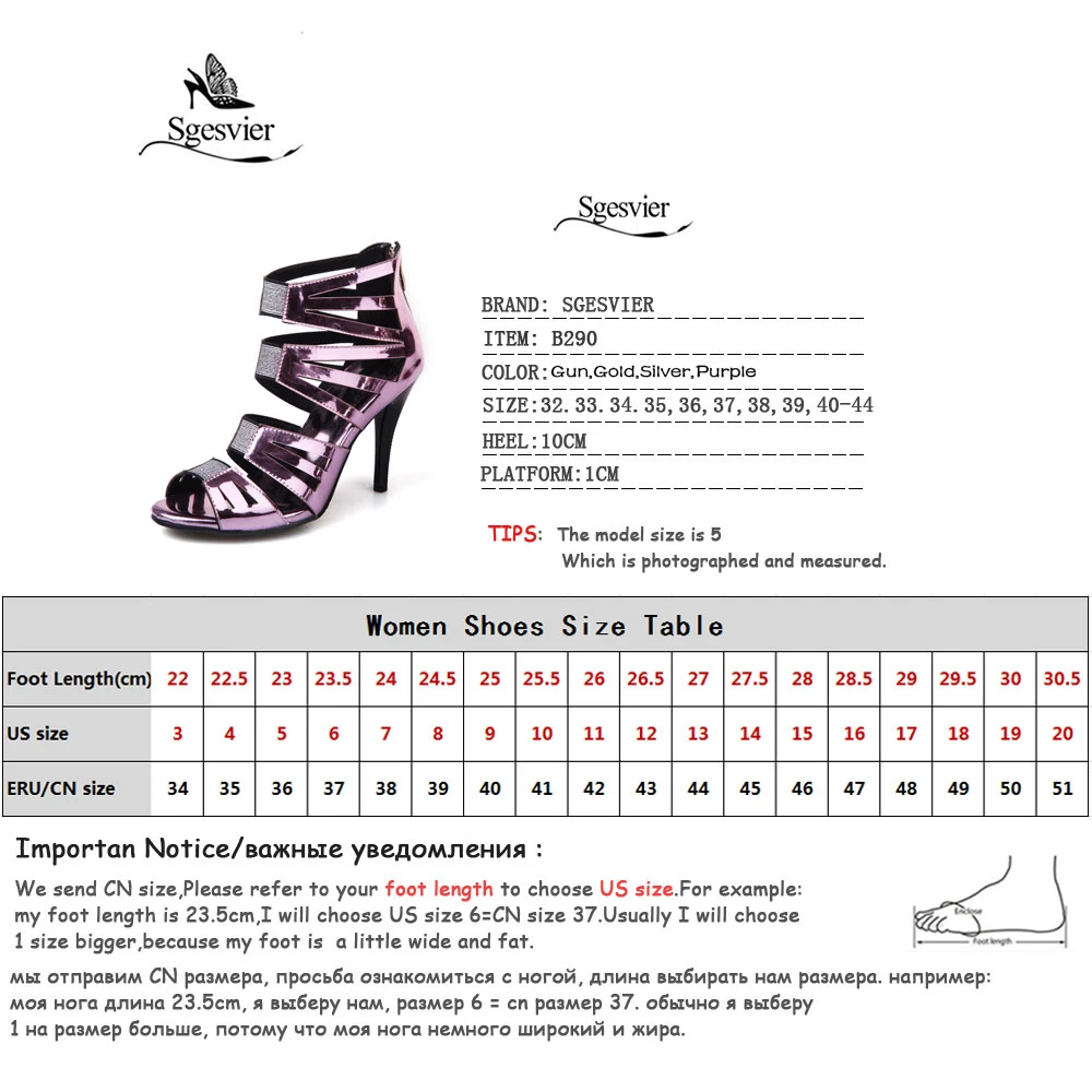 Sgesvier Summer Shining Women Sexy Sandals Open Toe Thin High Heel Back Zip Female Party Shoes Woman Shoes Large Size 34-44 B290
Sgesvier Summer Shining Women Sexy Sandals Open Toe Thin High Heel Back Zip Female Party Shoes Woman Shoes Large Size 34-44 B290