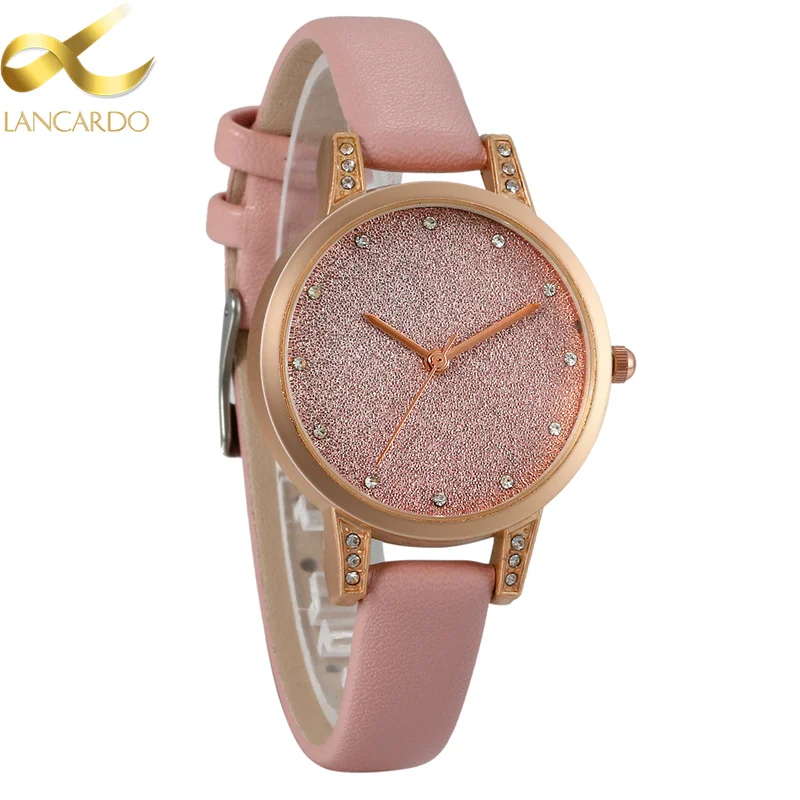 Dull Polish Woman Watches Brand Lancardo Quartz Watches Ladies Watch Women Fashion&Casual Wristwatch Pink Leather Girl Watch
Dull Polish Woman Watches Brand Lancardo Quartz Watches Ladies Watch Women Fashion&Casual Wristwatch Pink Leather Girl Watch