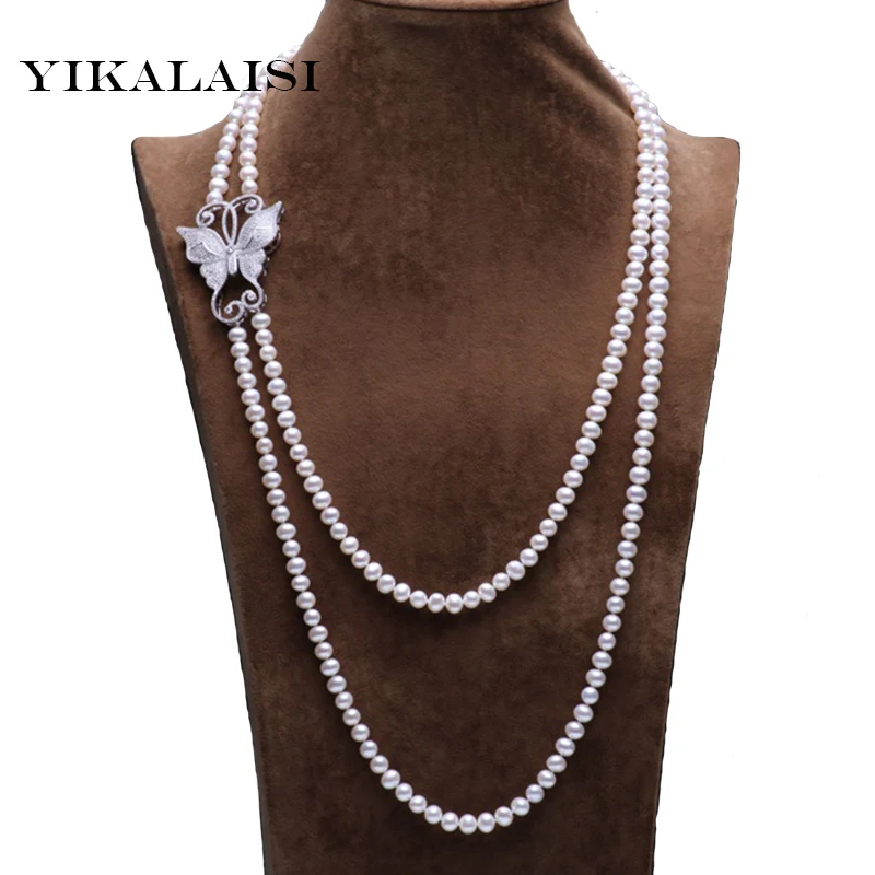 YIKALAISI 2017 New Fashion 100% genuine freshwater pearl jewelry necklace 160/210cm long pearl necklace Nearround shape pearls
YIKALAISI 2017 New Fashion 100% genuine freshwater pearl jewelry necklace 160/210cm long pearl necklace Nearround shape pearls
