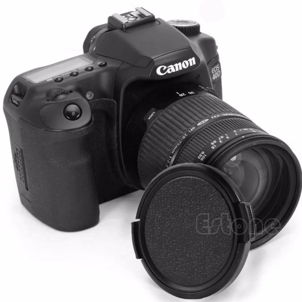 

1Pc Black 49mm Snap on Front Lens Cap for Nikon Canon Pentax Sony SLR DSLR Camera DC