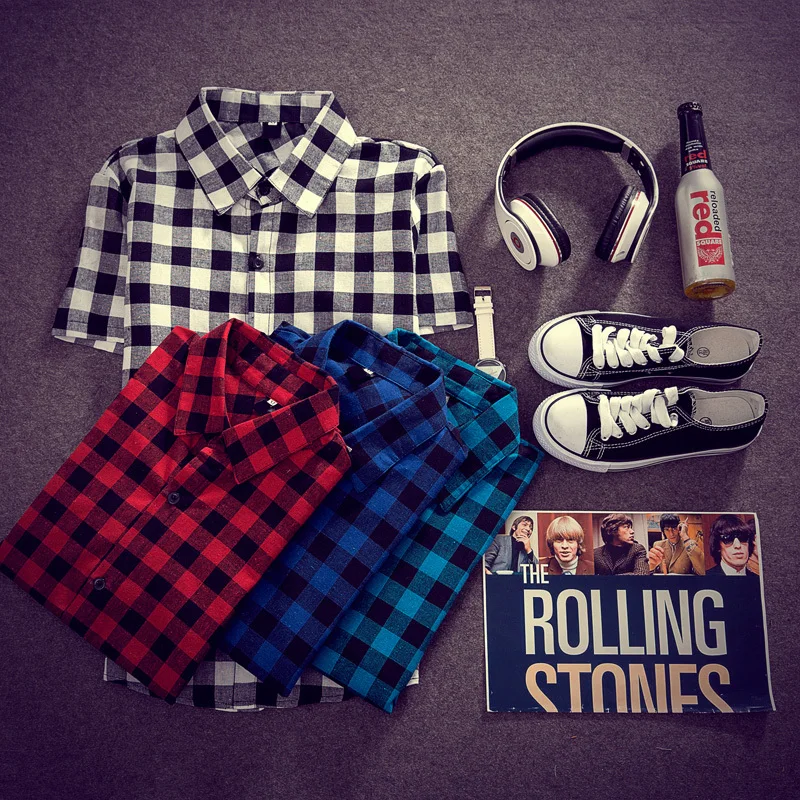 Casual Short Sleeve Shirt Men's Summer Fashion Cotton Plaid Shirt Men's Slim Business Simple Young Student Plaid Shirt
Casual Short Sleeve Shirt Men's Summer Fashion Cotton Plaid Shirt Men's Slim Business Simple Young Student Plaid Shirt