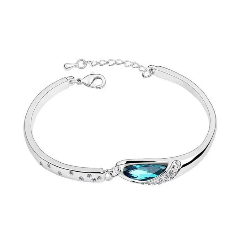 XKXLHJ New Fashion MODA Elegant Luxury Design Silver Plated Bright Austrian Crystal Pendant Bracelet Female Jewelry Gift
XKXLHJ New Fashion MODA Elegant Luxury Design Silver Plated Bright Austrian Crystal Pendant Bracelet Female Jewelry Gift