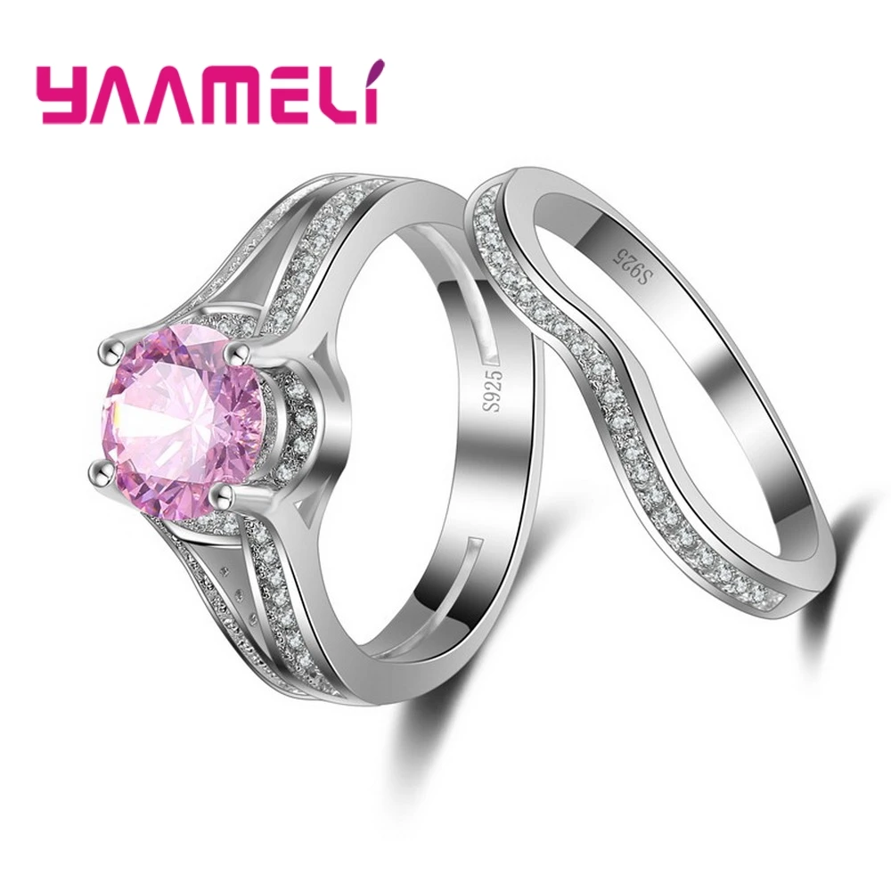 925 Sterling Silver Princess Cut Pink Zirconia Ring With High Quality Clear Stone Pendant Ring for Women Girl Best Gift
925 Sterling Silver Princess Cut Pink Zirconia Ring With High Quality Clear Stone Pendant Ring for Women Girl Best Gift