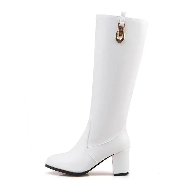 ASUMER 2020 HOT SALE adult fashion mid calf boots round toe solid simple high heels boots thick heels zip daily women boots
ASUMER 2020 HOT SALE adult fashion mid calf boots round toe solid simple high heels boots thick heels zip daily women boots