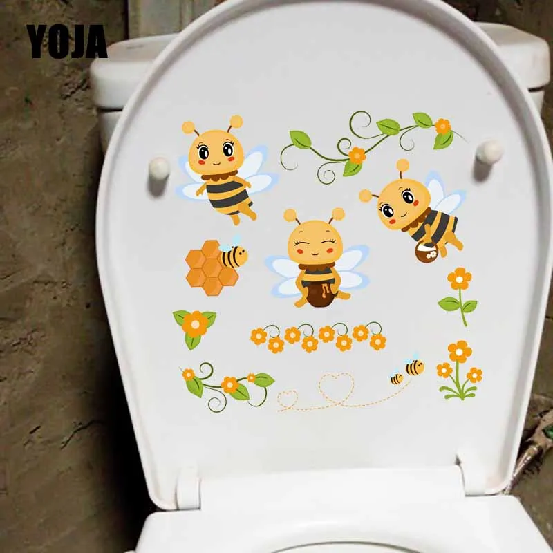 YOJA 23X22.4CM Cartoon Wall Stickers Toilet Decal Kids Room Decoration Beatiful Flowers And Funny Bee T5-0963
YOJA 23X22.4CM Cartoon Wall Stickers Toilet Decal Kids Room Decoration Beatiful Flowers And Funny Bee T5-0963