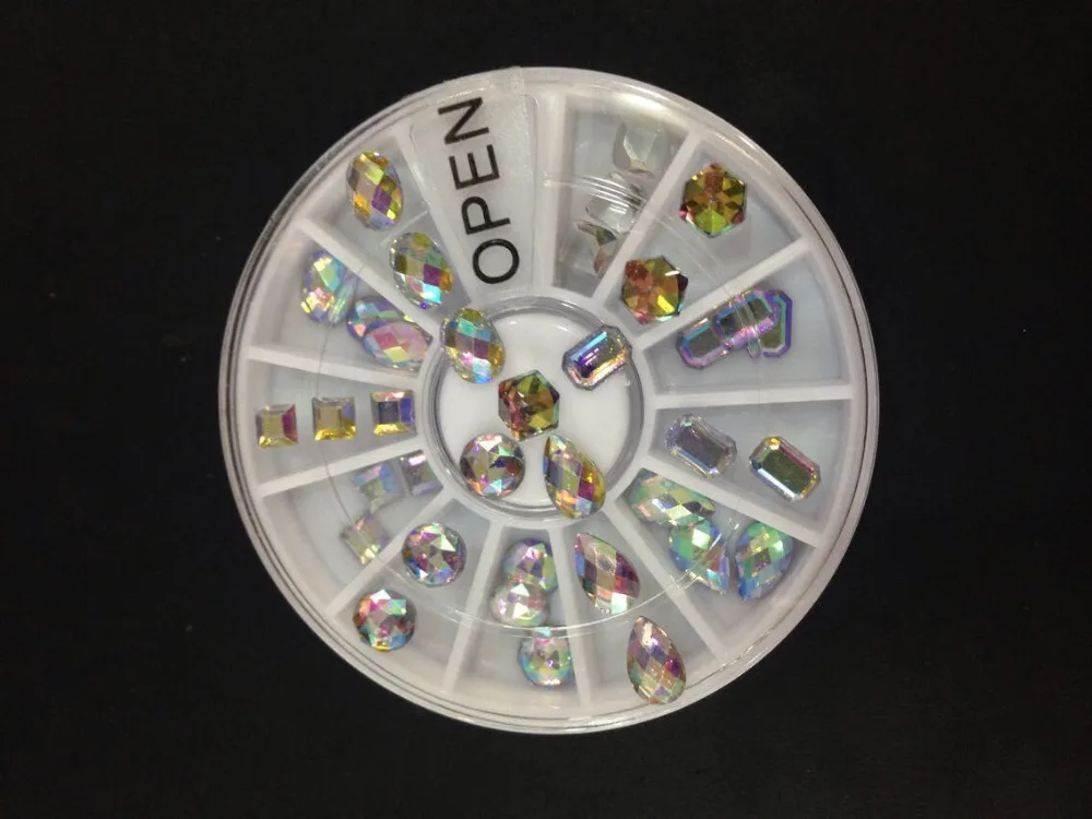 1X Wheels 3d Mixed Colors Glitter Gem Nail Art Rhinestones Stone Beads DIY Nails Studs Cellphone/Bags/Shoes Accessory JSL001
1X Wheels 3d Mixed Colors Glitter Gem Nail Art Rhinestones Stone Beads DIY Nails Studs Cellphone/Bags/Shoes Accessory JSL001