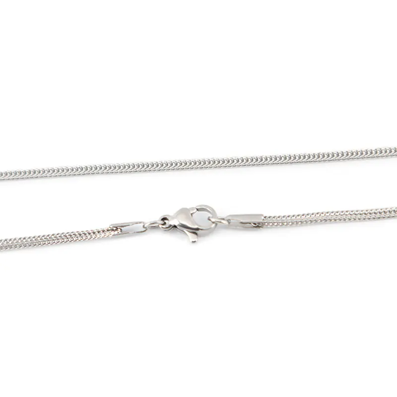 10pcs 20" Silver Stainless Steel 1.4*1.6mm square Necklace Chain For memory Glass Locket & oil Diffuser Locket
10pcs 20" Silver Stainless Steel 1.4*1.6mm square Necklace Chain For memory Glass Locket & oil Diffuser Locket