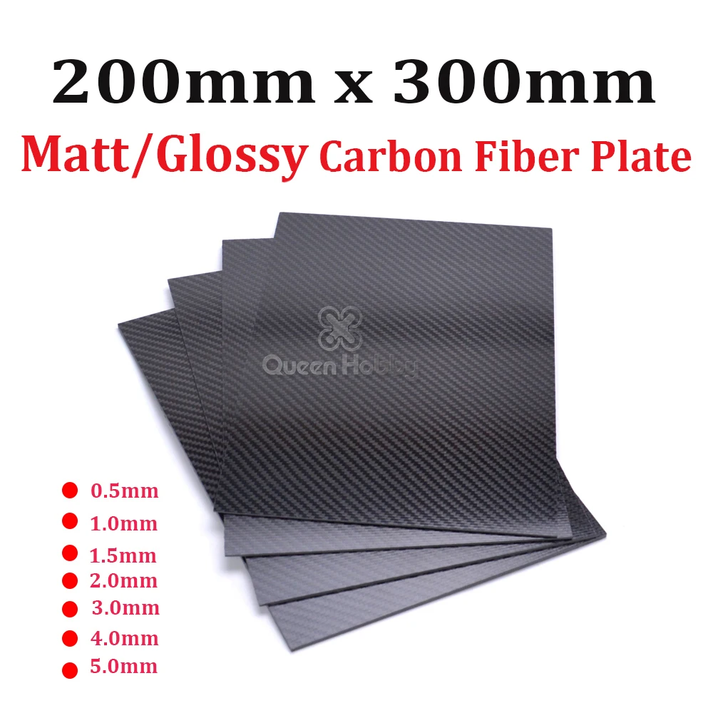 200mm X 300mm 3K Carbon Fiber Sheet Matt Plate 0.5mm 1mm 1.5mm 2mm 3mm 4mm 5mm High Composite Hardness RC Material
200mm X 300mm 3K Carbon Fiber Sheet Matt Plate 0.5mm 1mm 1.5mm 2mm 3mm 4mm 5mm High Composite Hardness RC Material