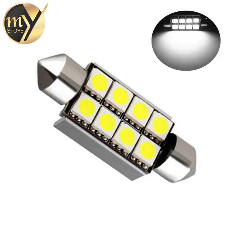 42mm 8 SMD 5050 Dome Festoon CANBUS OBC Error Free Car LED Bulbs Lamp c5w led interior Lights Car Light Source 12V
42mm 8 SMD 5050 Dome Festoon CANBUS OBC Error Free Car LED Bulbs Lamp c5w led interior Lights Car Light Source 12V