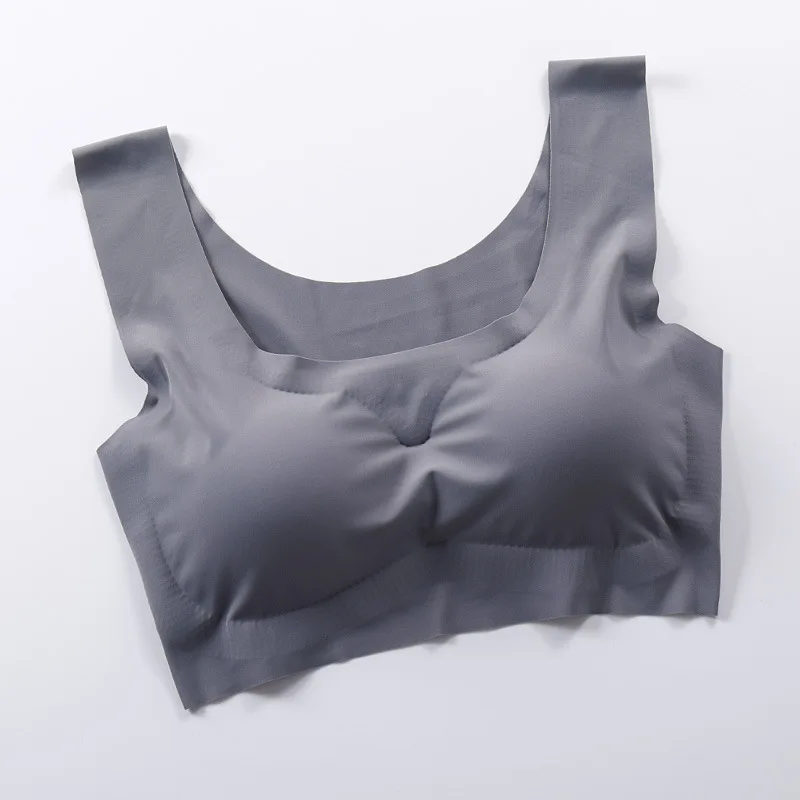 Fashion Ice Silk Seamless Push Up bra Vest Underwear Padded Bra For Women one peice Comfort Sleeping Bra Soft sleep lingerie bra
Fashion Ice Silk Seamless Push Up bra Vest Underwear Padded Bra For Women one peice Comfort Sleeping Bra Soft sleep lingerie bra