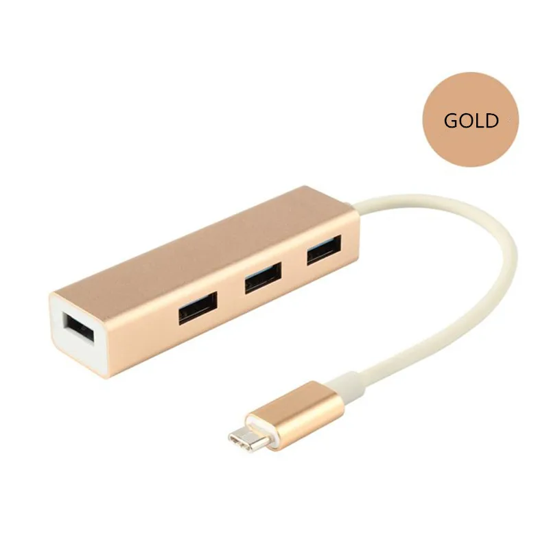 Кабель-адаптер USB3.1 Type-C на 4 порта USB3.0 для Macbook и мобильного телефона золотого цвета
Кабель-адаптер USB3.1 Type-C на 4 порта USB3.0 для Macbook и мобильного телефона золотого цвета