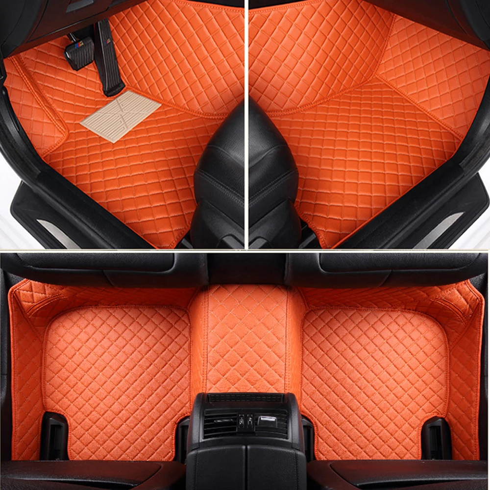 Car floor mats for Volkswagen Beetle CC Eos Golf Jetta Passat Tiguan Touareg sharan 5D car-styling carpet liner | Автомобили и