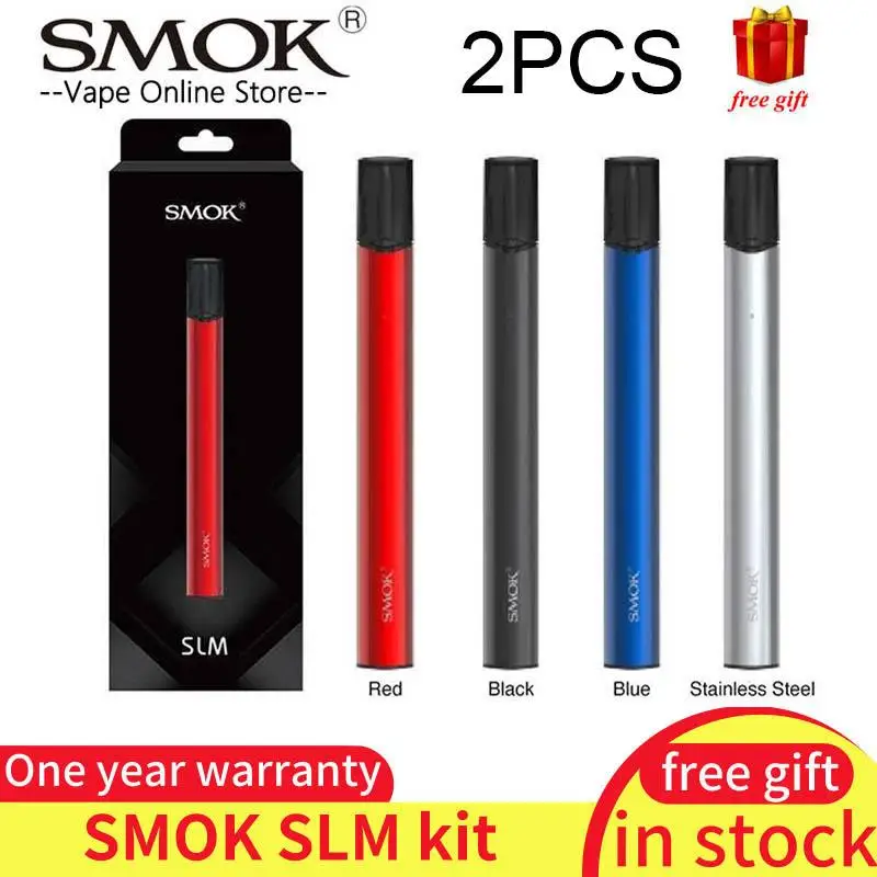 2 шт. электронных сигарет SMOK уз KIT электронная сигарета mini VAPE pen pod Комплект с 250 мА/ч