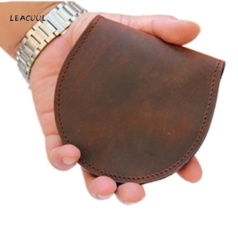 100% кошелек из натуральной кожи для монет в стиле унисекс винтажный Porte Monnaie Femme Hasp