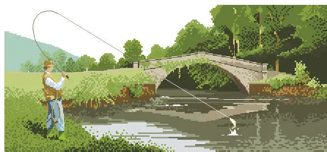 FREE delivery Top Quality lovely counted cross stitch kit fly fishing, man fishing leisure time
FREE delivery Top Quality lovely counted cross stitch kit fly fishing, man fishing leisure time