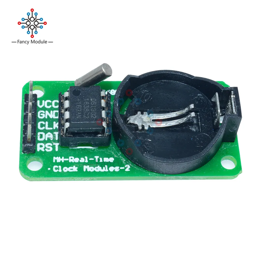 Модуль часов DS1302 в режиме реального времени для Arduino UNO с CR2032 AVR ARM PIC SMD без батареи 3
