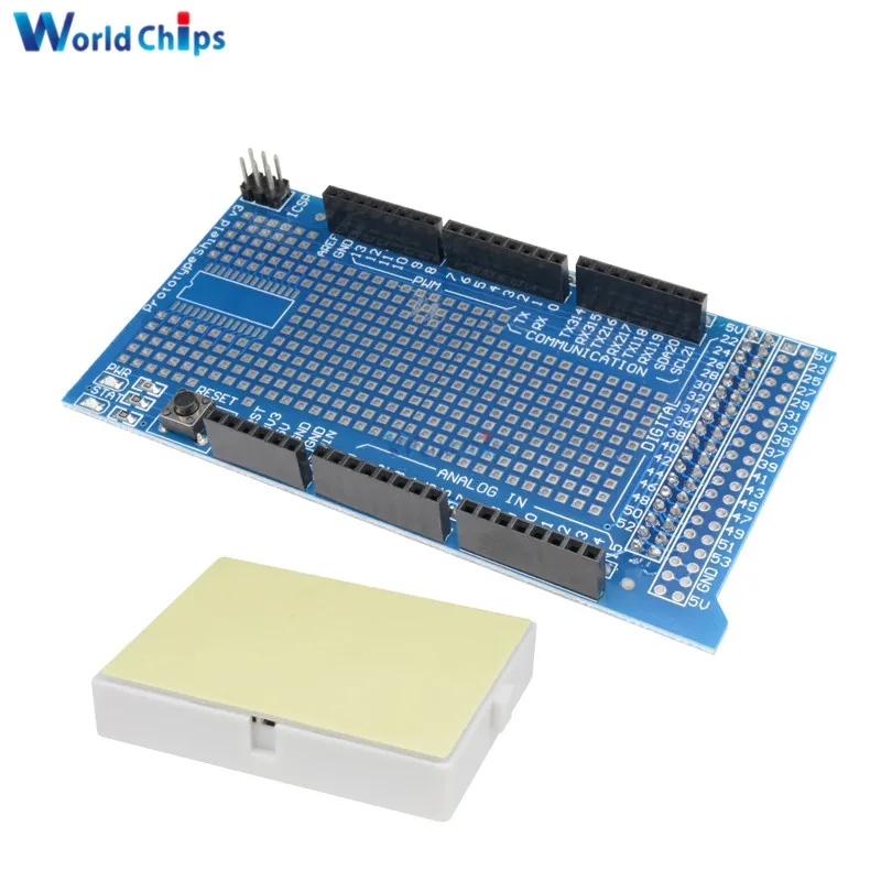 Proto Prototype Shield V3.0 V3 Expansion Development Board + Mini PCB Breadboard 170 Tie Point For Arduino MEGA
Proto Prototype Shield V3.0 V3 Expansion Development Board + Mini PCB Breadboard 170 Tie Point For Arduino MEGA