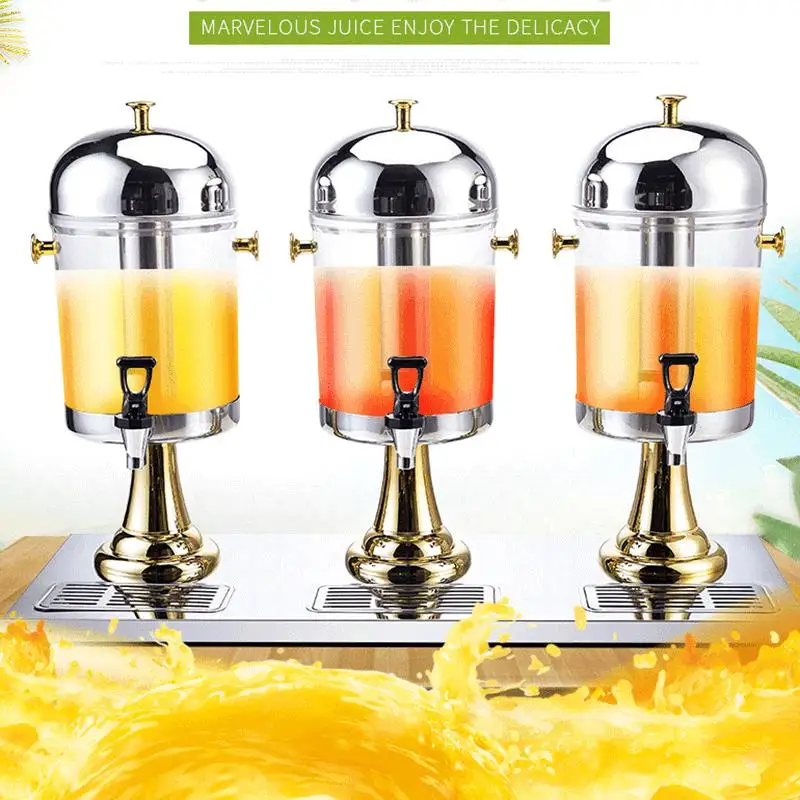 24 Liters Stainless Steel Three Cylinders Drinking Juice Dispenser with Separate Water Tank
24 Liters Stainless Steel Three Cylinders Drinking Juice Dispenser with Separate Water Tank