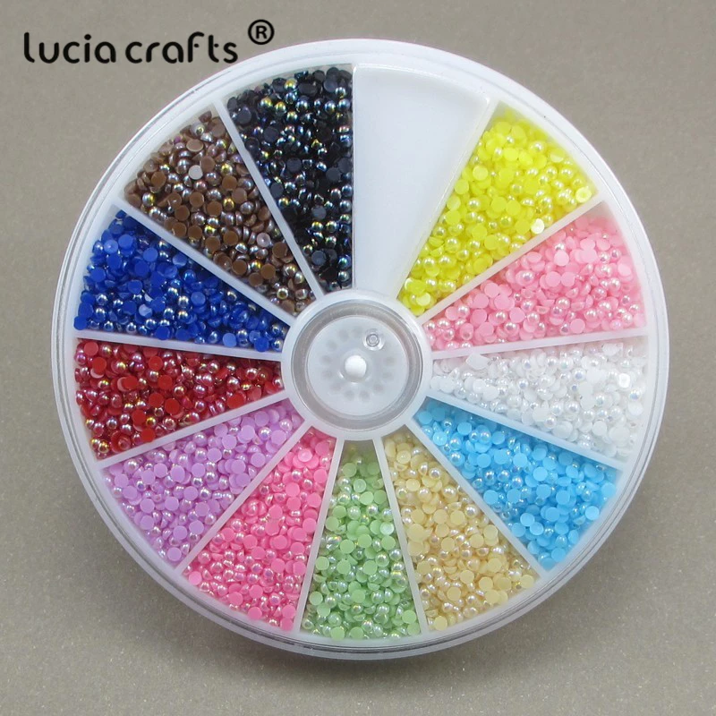 Lucia Crafts Mixed Colors Half Round Flat Back Beads Imitation Pearls DIY Nail Art Craft Materials F1101
Lucia Crafts Mixed Colors Half Round Flat Back Beads Imitation Pearls DIY Nail Art Craft Materials F1101