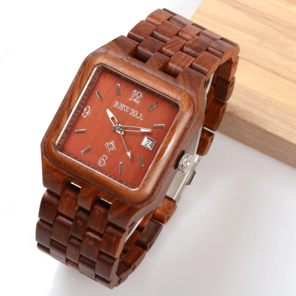 BEWELL Men's Watch Wood Watch Luxury Brand Design Men's Wooden Square Dial Automatic Date Box Rectangular Men Luxury Brand 111A
BEWELL Men's Watch Wood Watch Luxury Brand Design Men's Wooden Square Dial Automatic Date Box Rectangular Men Luxury Brand 111A