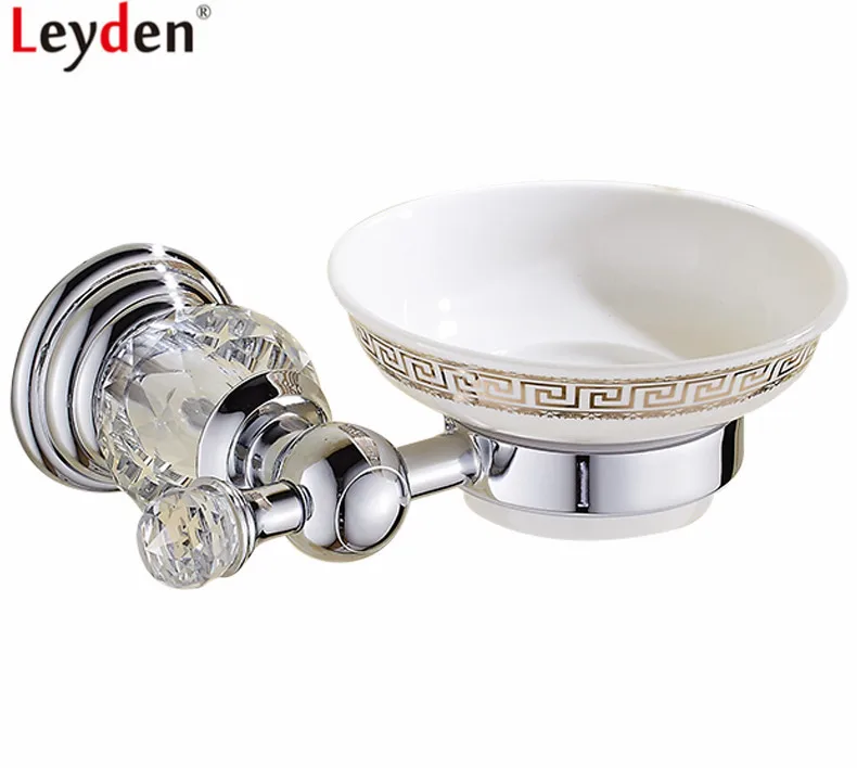 Leyden Soap Dish Wall Mounted Luxury Chrome Zinc-Alloy And Crystal Glass Soap Holder Soap Dish For Bathroom Accessories
Leyden Soap Dish Wall Mounted Luxury Chrome Zinc-Alloy And Crystal Glass Soap Holder Soap Dish For Bathroom Accessories