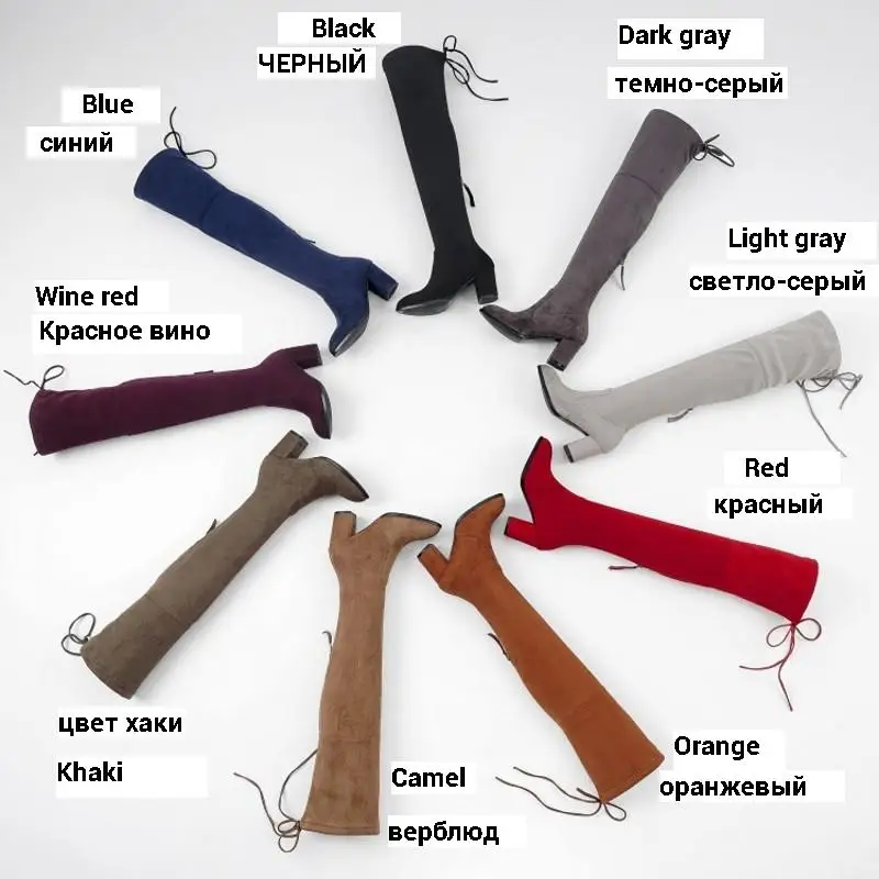 CDAXILAN new arrivals over the Knee Boots Women Faux Suede Thigh High Boots 6.5cm high heel Stretch Slim Ladies Winter boots
CDAXILAN new arrivals over the Knee Boots Women Faux Suede Thigh High Boots 6.5cm high heel Stretch Slim Ladies Winter boots