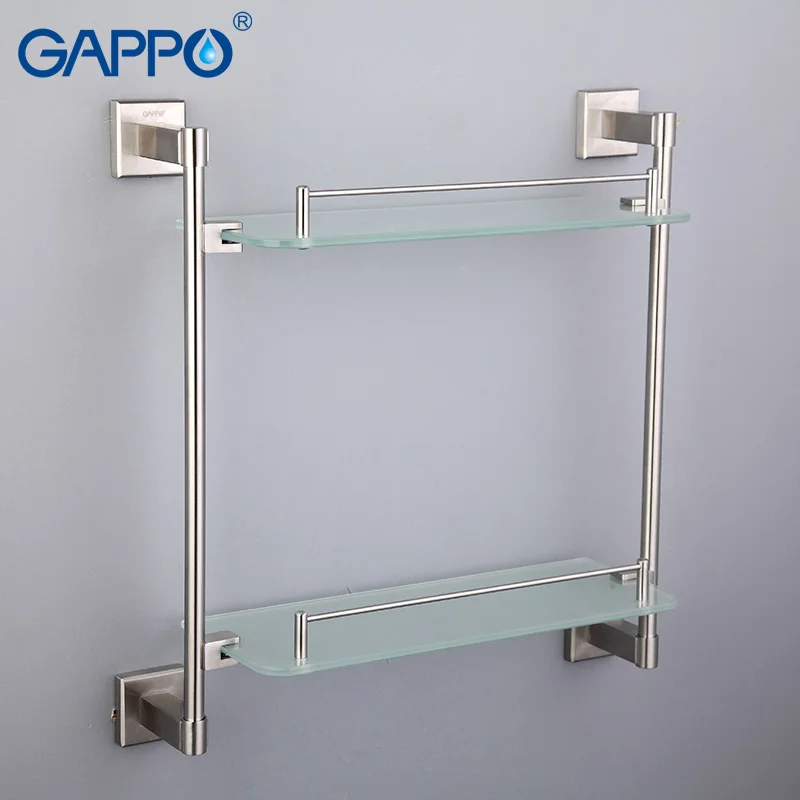 Стеклянные полки для ванной GAPPO, двойной держатель для полотенец из нержавеющей стали, настенная вешалка для полотенец
Стеклянные полки для ванной GAPPO, двойной держатель для полотенец из нержавеющей стали, настенная вешалка для полотенец