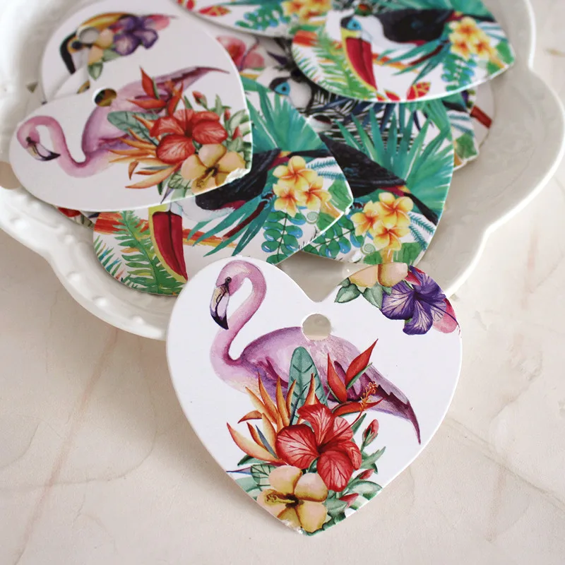 flamingo 50pcs heart shape tropical animal flower design paper labels packaging decoration tags
flamingo 50pcs heart shape tropical animal flower design paper labels packaging decoration tags