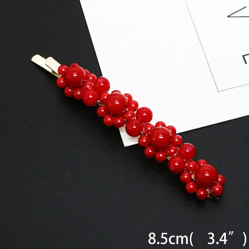 2019 Fashion Metal Hair Accessories Geometricr Red Color Hair Clip For Women Imitiation Pearl Hairpin Barrettes Hairgrip
2019 Fashion Metal Hair Accessories Geometricr Red Color Hair Clip For Women Imitiation Pearl Hairpin Barrettes Hairgrip