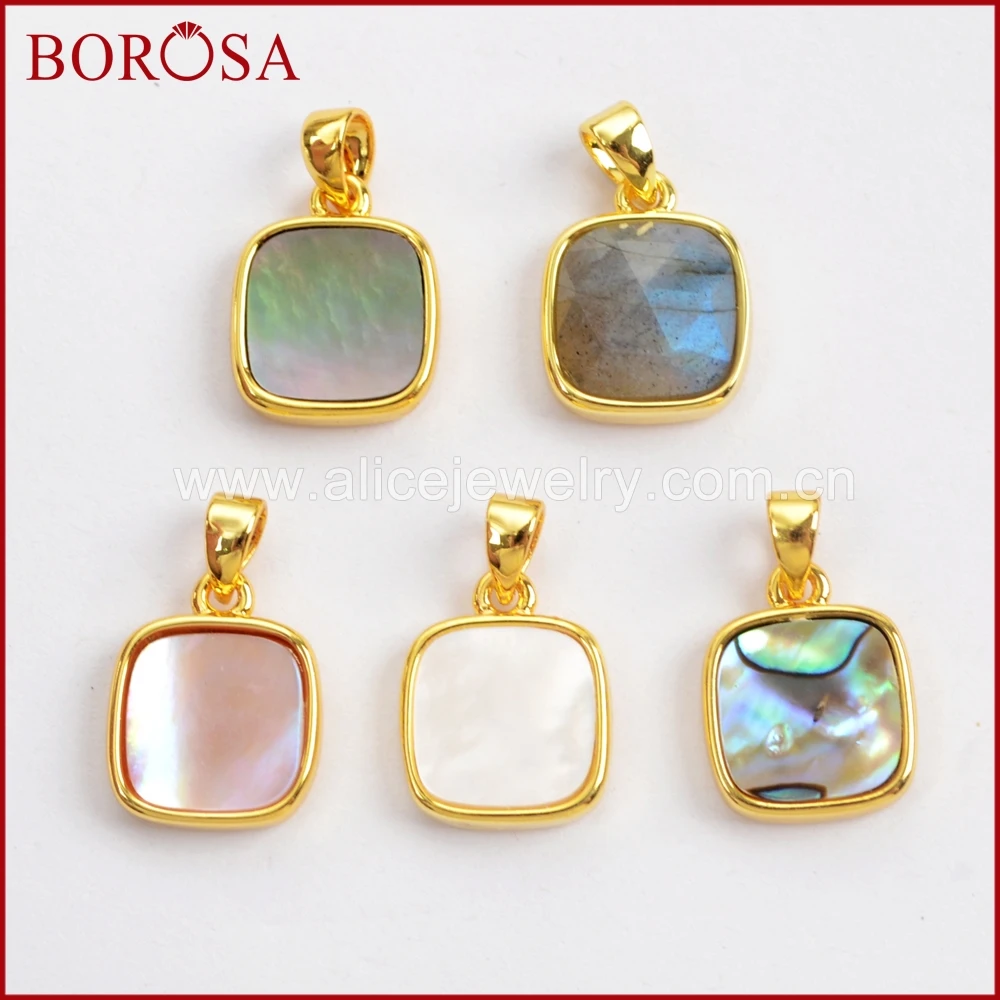 BOROSA 10 шт квадратная многофункциональная граненная другая Драгоценная позолоченная натуральная лабрадоритовая ракушка кулон для ожерелья WX986
BOROSA 10 шт квадратная многофункциональная граненная другая Драгоценная позолоченная натуральная лабрадоритовая ракушка кулон для ожерелья WX986