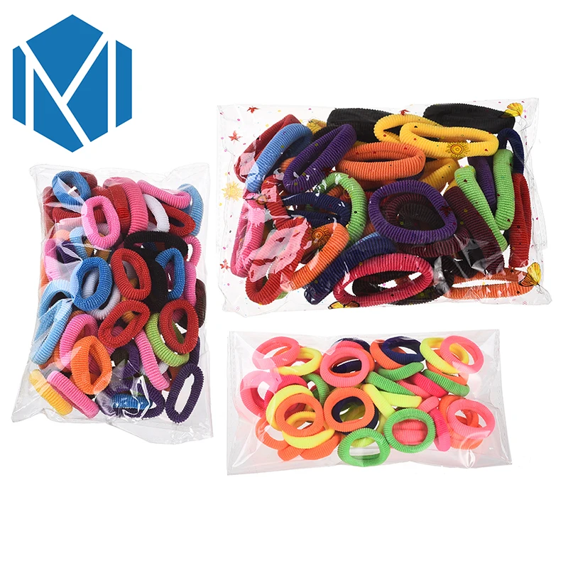 M MISM 50-80 шт красочные Высококачественные эластичные ободки для волос милые женщин