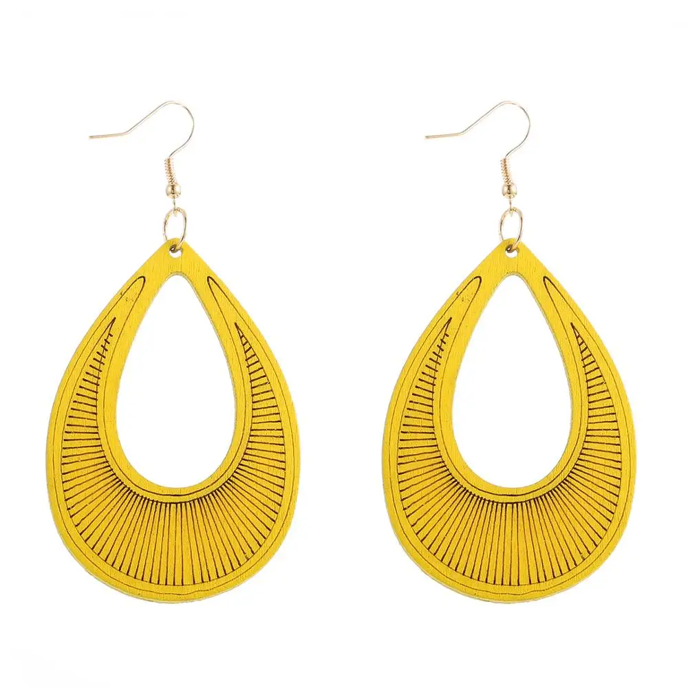 YULUCH Ethnic Long Hollow Wooden Sculpture Pendant Earrings For Women Vintage African Boho 8 Colors Yellow Blue Drop Earrings
YULUCH Ethnic Long Hollow Wooden Sculpture Pendant Earrings For Women Vintage African Boho 8 Colors Yellow Blue Drop Earrings
