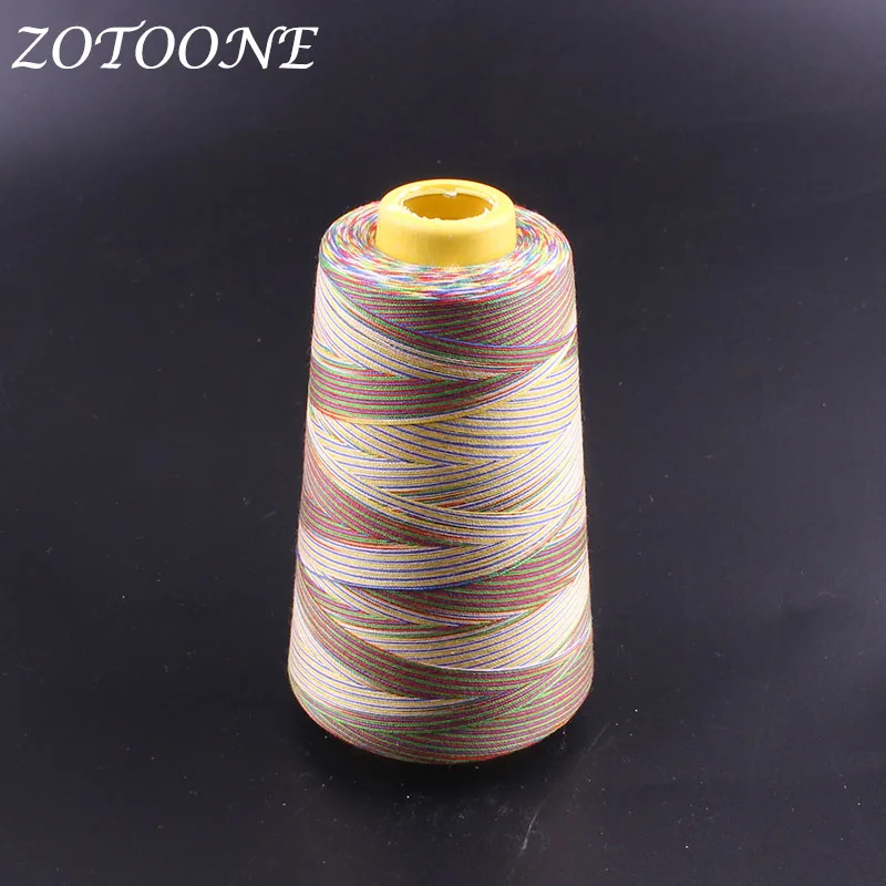 ZOTOONE 1500M/Roll 40/2 Sewing Polyester Threads Rainbow Cord Hand Sewing Thread For Leather Sewing Machine Accessorie Supplies
ZOTOONE 1500M/Roll 40/2 Sewing Polyester Threads Rainbow Cord Hand Sewing Thread For Leather Sewing Machine Accessorie Supplies