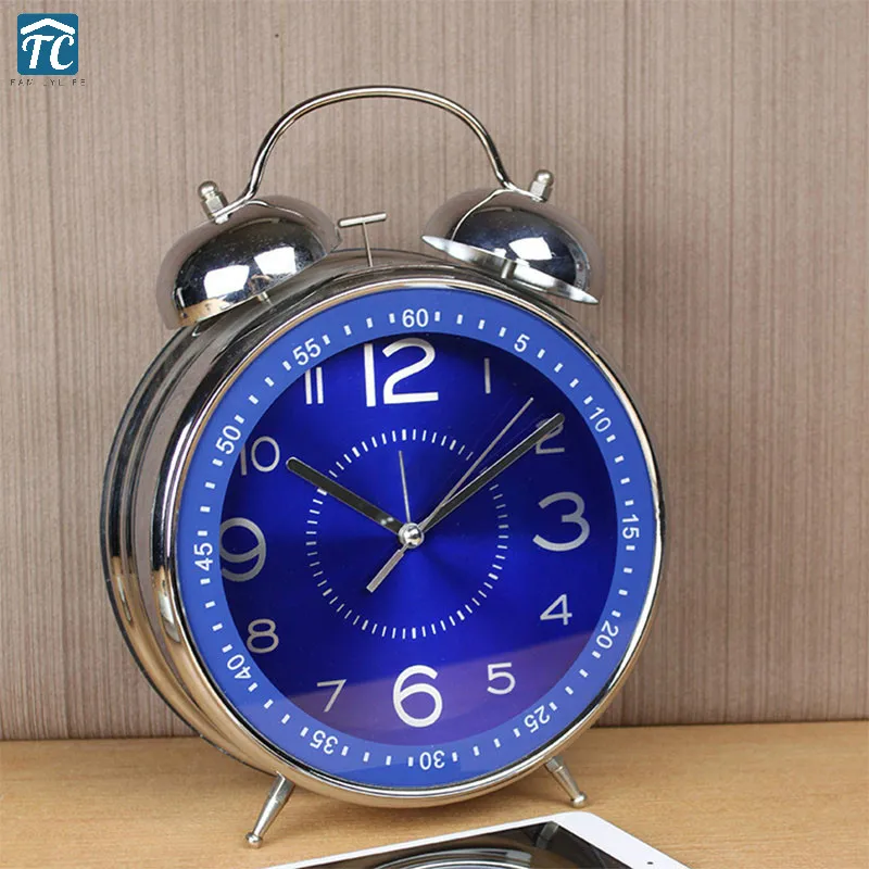8 Inches Twin Bell Alarm Clock Metal Retro Watch Ringing Digital Home Office Decor Desktop Quartz Silence Needle Bedroom Large
8 Inches Twin Bell Alarm Clock Metal Retro Watch Ringing Digital Home Office Decor Desktop Quartz Silence Needle Bedroom Large