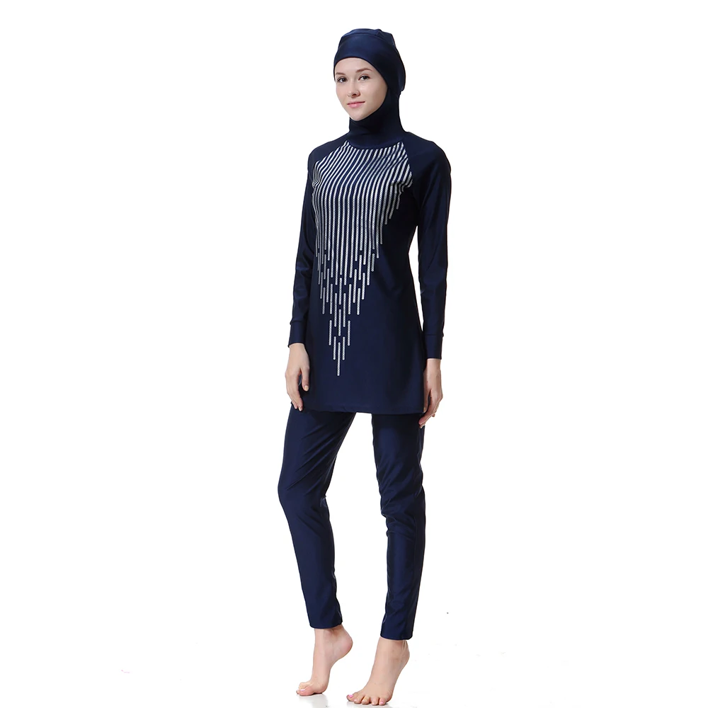 Muslim Women's Swimwear Print Sport Clothes Elastic Quick Drying Arab Modest Lady Beach Islamic Swimsuit Conservative top Pants
Muslim Women's Swimwear Print Sport Clothes Elastic Quick Drying Arab Modest Lady Beach Islamic Swimsuit Conservative top Pants