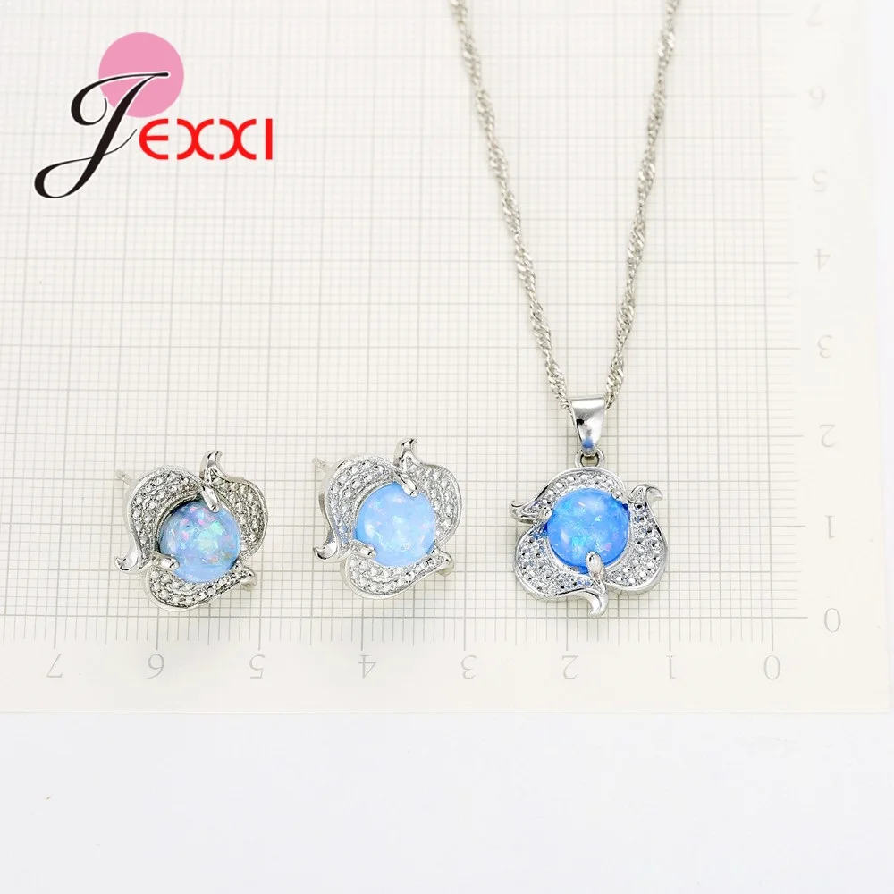 Hot Selling Wholesale Price Pure 925 Sterling Silver Necklace Earrings with Opal Stones Women Engagement Jewelry Sets
Hot Selling Wholesale Price Pure 925 Sterling Silver Necklace Earrings with Opal Stones Women Engagement Jewelry Sets